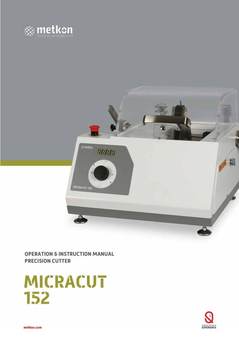 Metkon MICRACUT 152 Operation & instruction manual