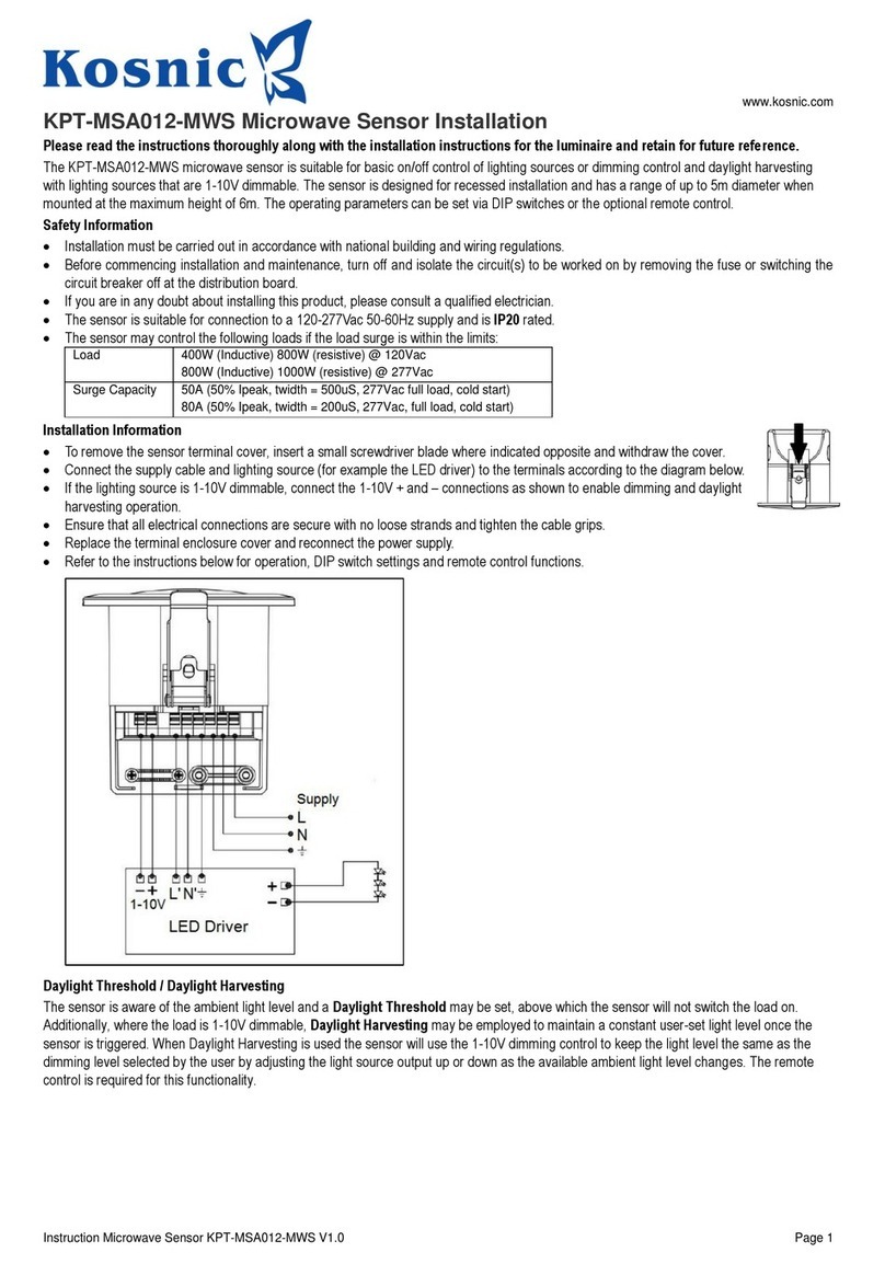 Kosnic KPT-MSA012-MWS Installation