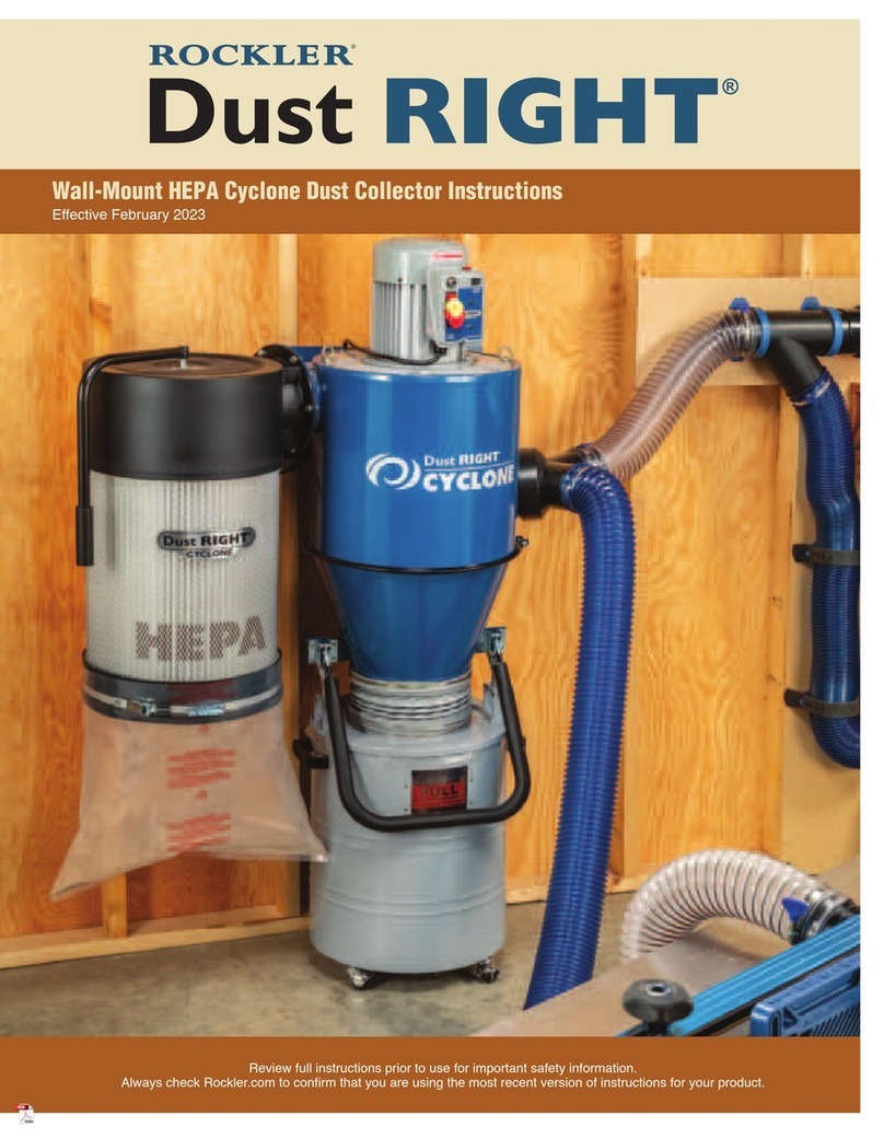 Rockler Dust RIGHT instructions