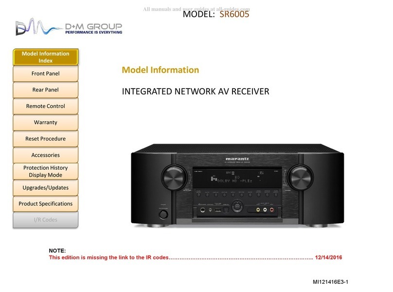 DM Group SR6005 User manual