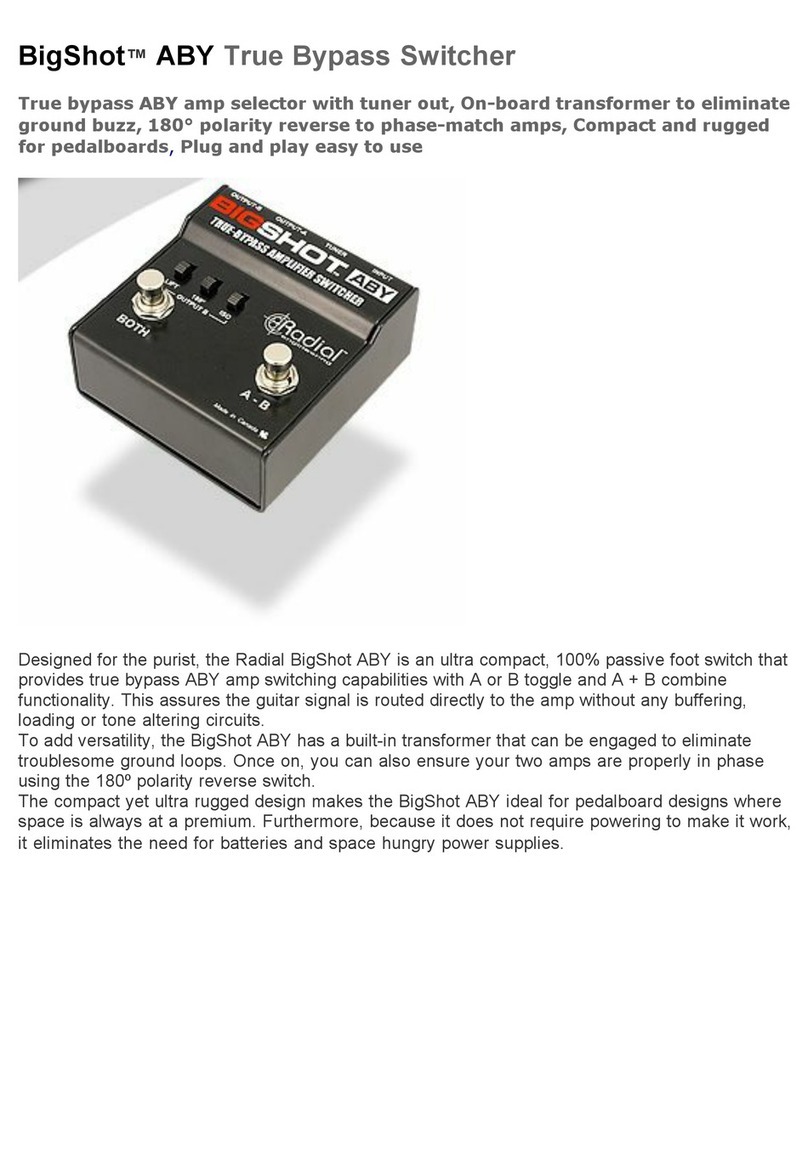 Radial Engineering BigShot ABY instructions