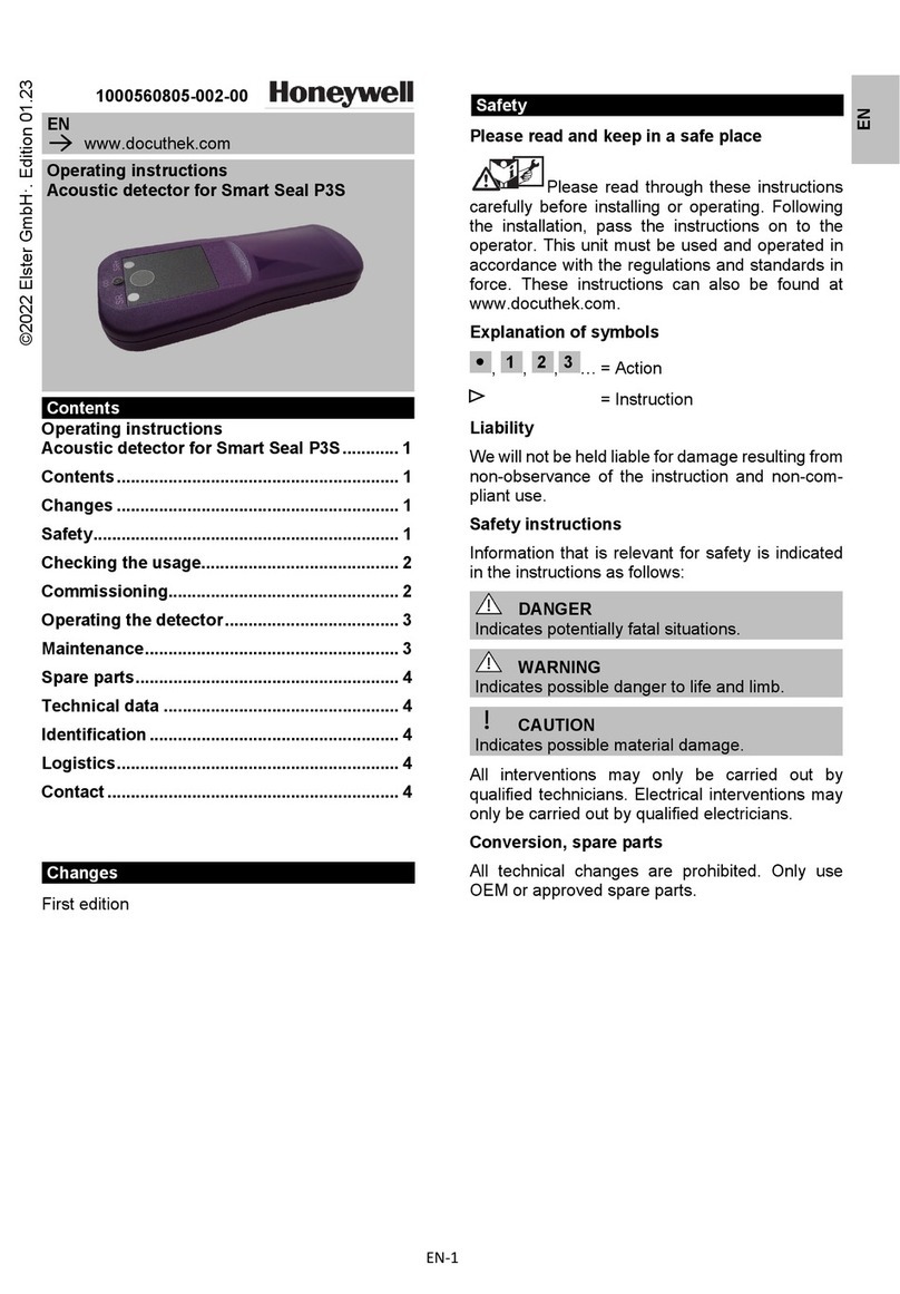 Honeywell Smart Seal P3S operating instructions