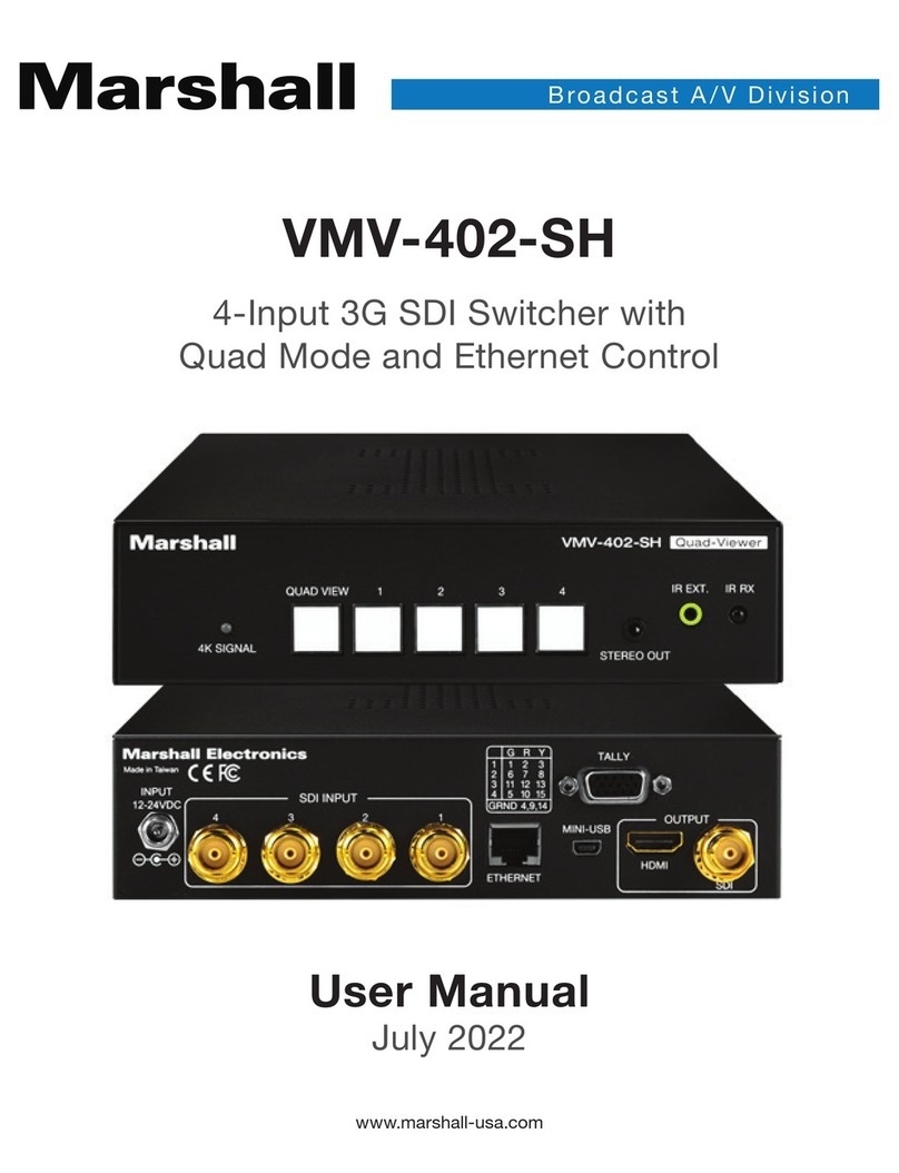 Marshall Amplification VMV-402-SH User manual