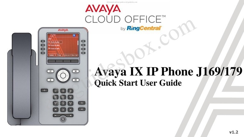 Avaya IX J169 Setup guide