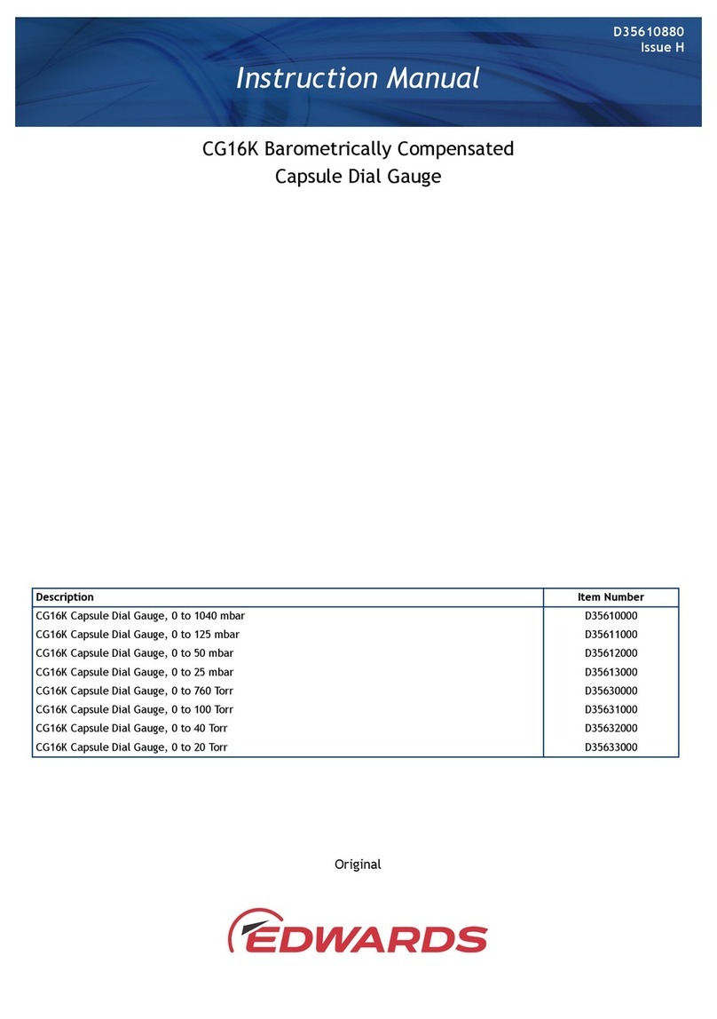 Edwards CG16K instruction manual