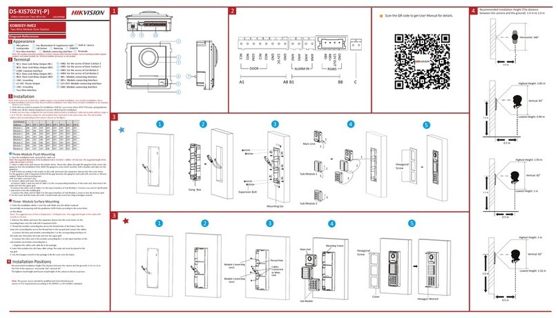 HIK VISION DS-KIS702Y Installation