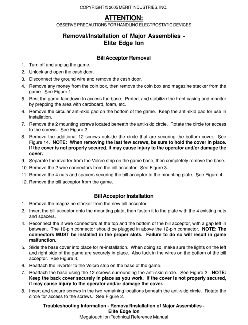 Merit Megatouch Force Elite Edge manual