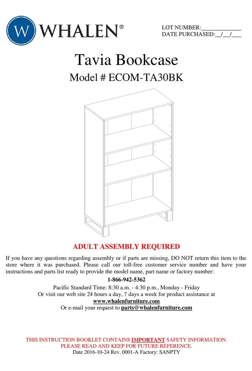 Whalen Tavia ECOM-TA30BK User manual