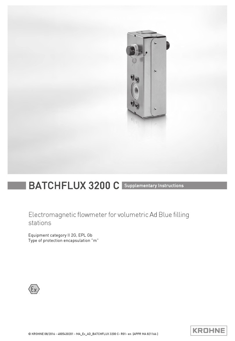 KROHNE BATCHFLUX 3200 C Supplementary instructions