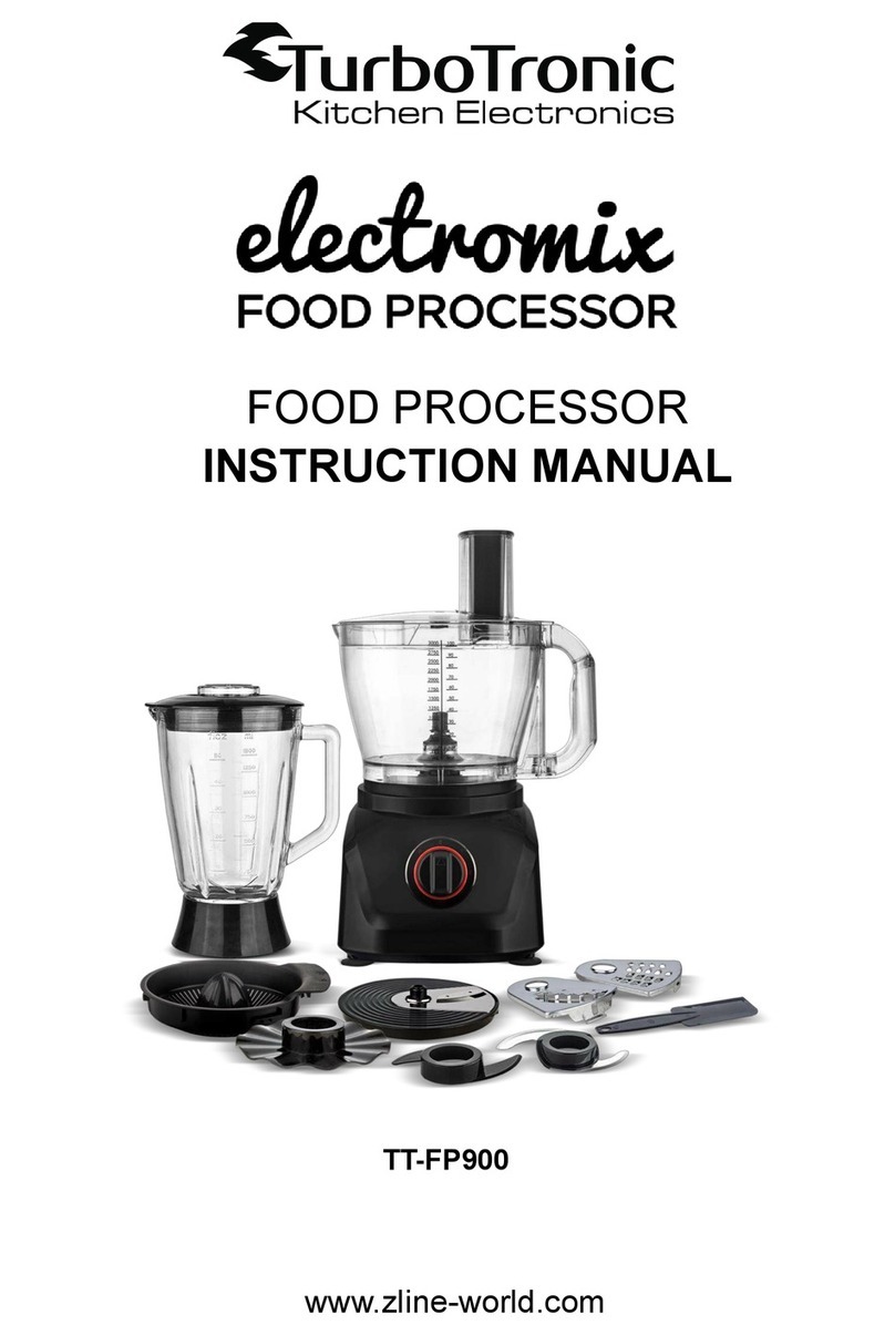 TurboTronic electromix TT-FP900 instruction manual