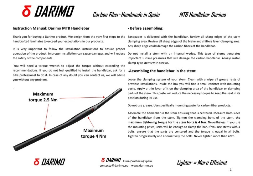 Darimo MTB instruction manual