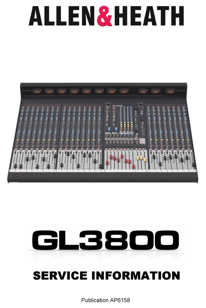 ALLEN & HEATH GL3800 Operating and installation instructions