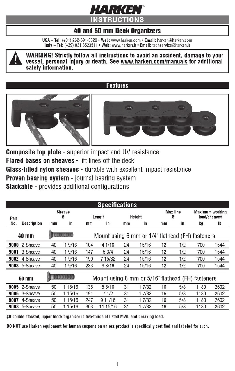 Harken 9000 User manual Harken 9000 User manual