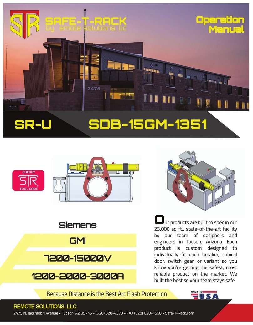 Remote Solutions SAFE-T-RACK SR-U Operation manual