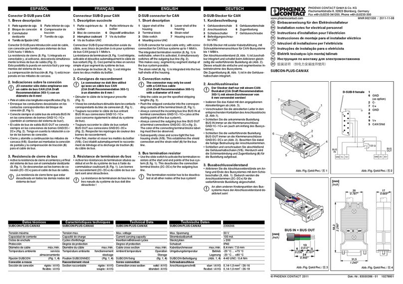 Phoenix Contact SUBCON-PLUS-CAN/AX Quick start guide