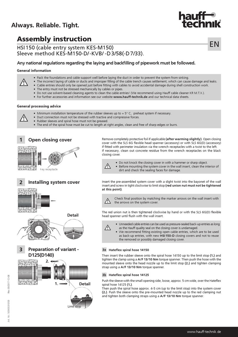 Haufftechnik HSI 150 User manual
