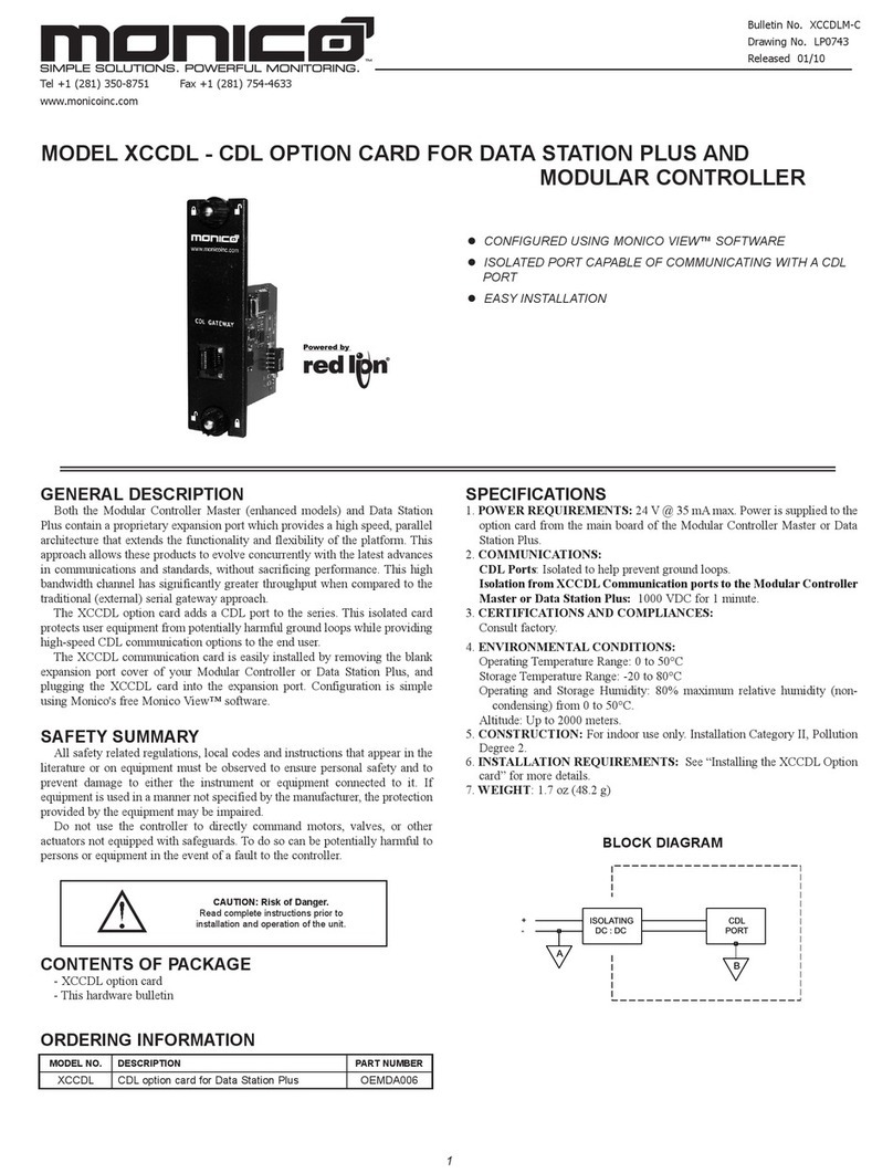 red lion monico XCCDL User manual