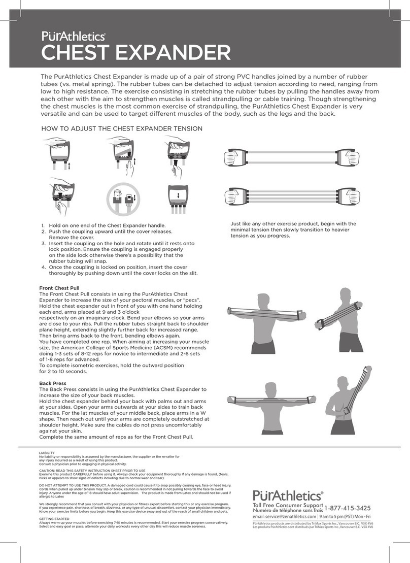 PurAthletics CHEST EXPANDER User manual