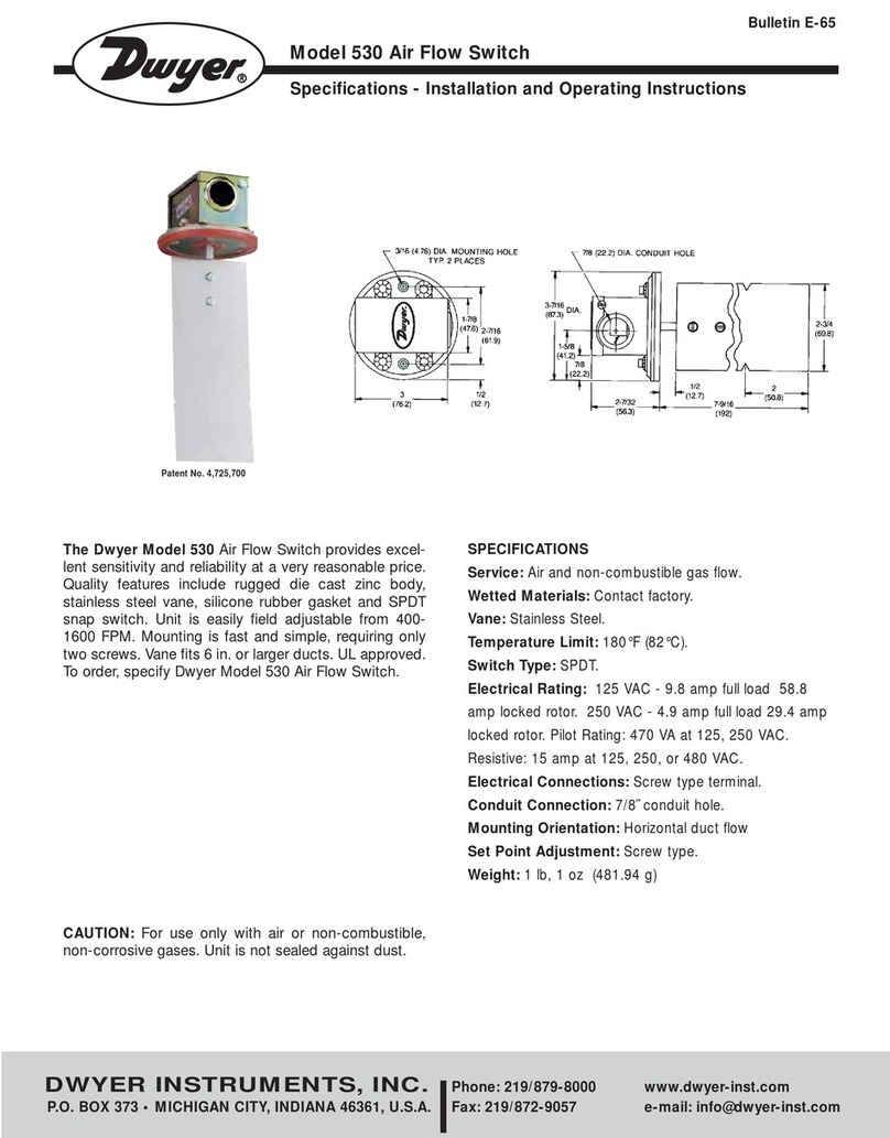 Dwyer Instruments 530 User manual