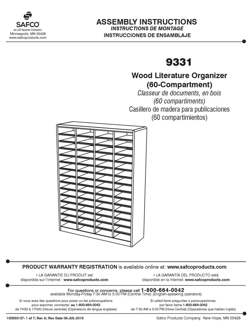 LDI Spaces SAFCO 9331 User manual