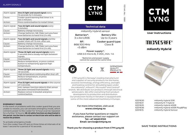 CTM LYNG Microsafe mKomfy Hybrid R-T User instructions CTM LYNG Microsafe mKomfy Hybrid R-T User instructions