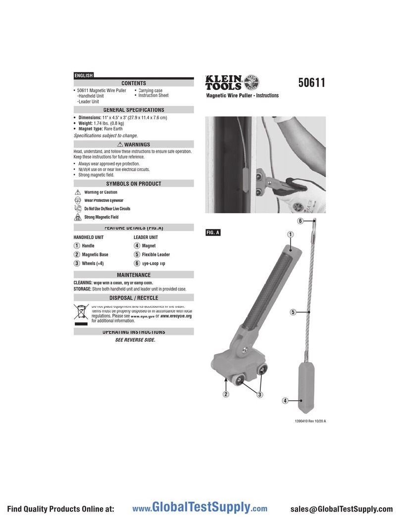 Klein Tools 50611 User manual Klein Tools 50611 User manual