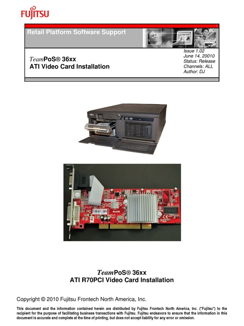 Fujitsu TeamPoS 36 Series Installation