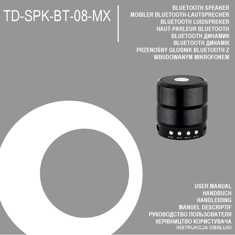 Gembird TD-SPK-BT-08-MX User manual