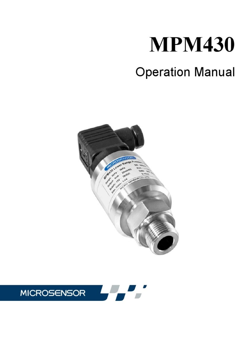 Microsensor MPM430 User manual