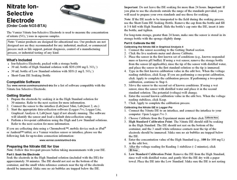 Vernier NO3-BTA instruction manual Vernier NO3-BTA instruction manual