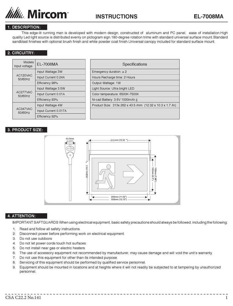 Mircom EL-7008MA instructions