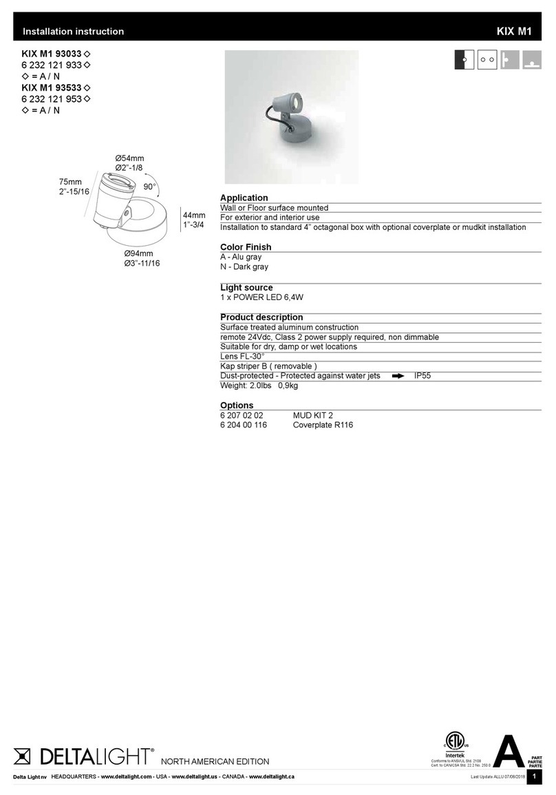 Delta Light KIX M1 93033 User manual