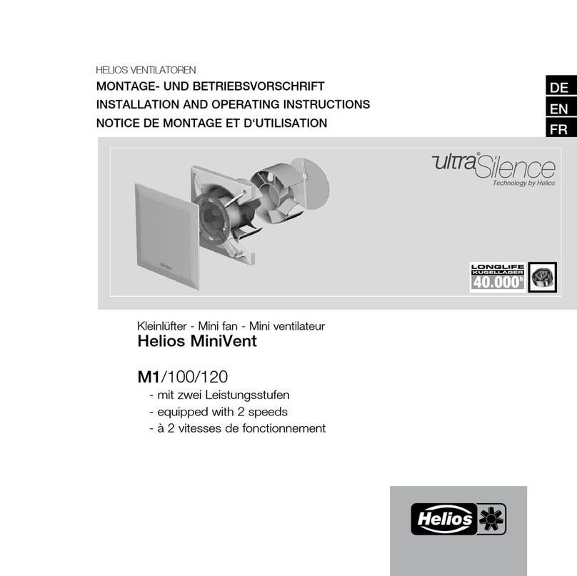 Helios MiniVent M1/100 User manual