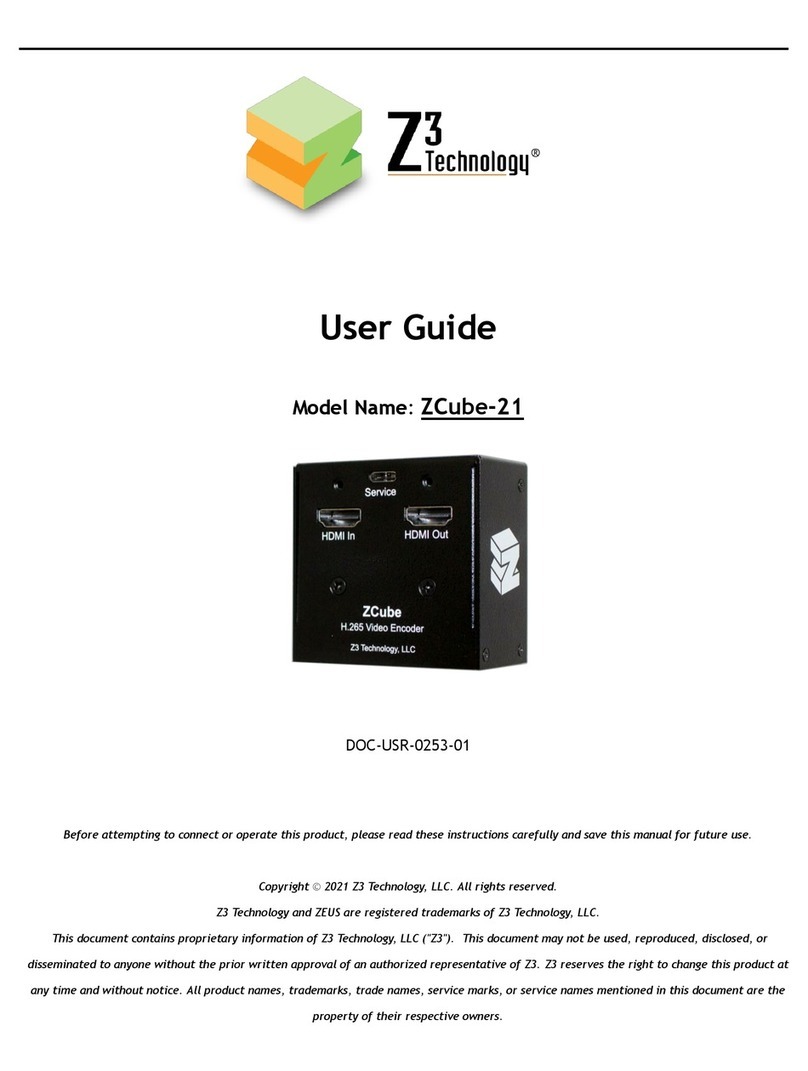 Z3 Technology ZCube-21 user guide
