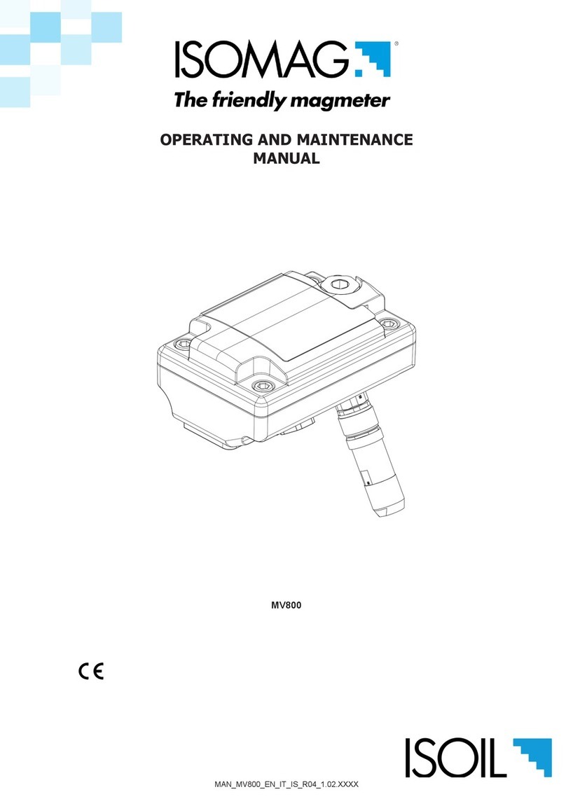 ISOIL ISOMAG MV800 Operating instructions