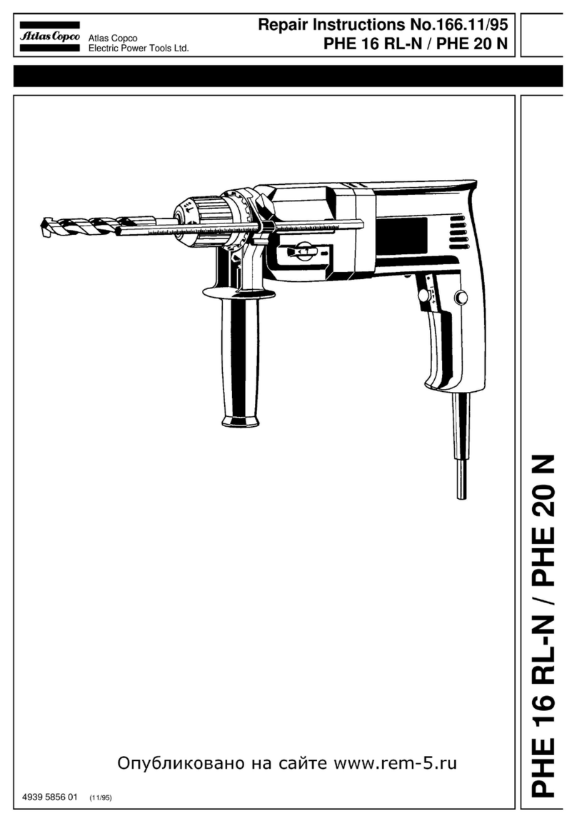 Atlas Copco PHE 16 RL-N Repair instructions