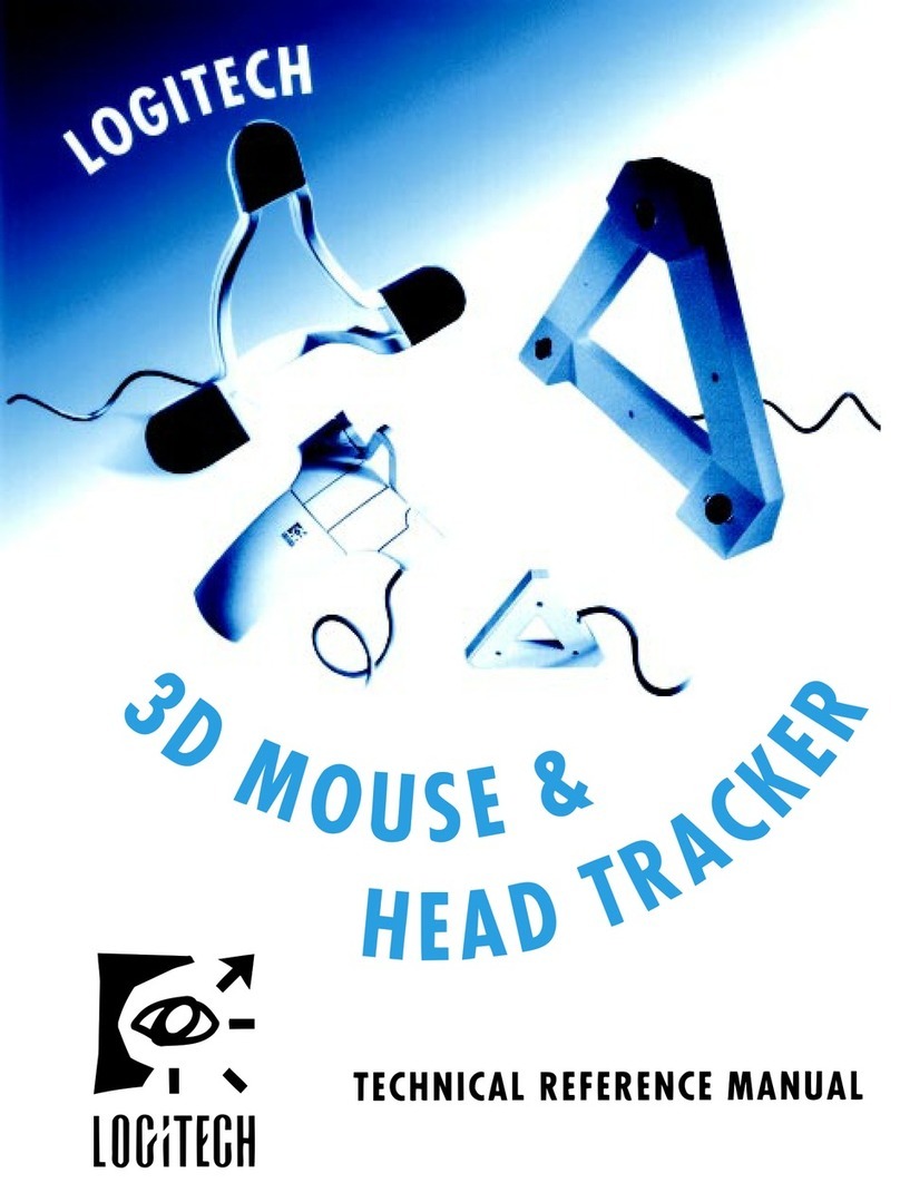 Logitech 3D MOUSE & HEAD TRACKER Product manual