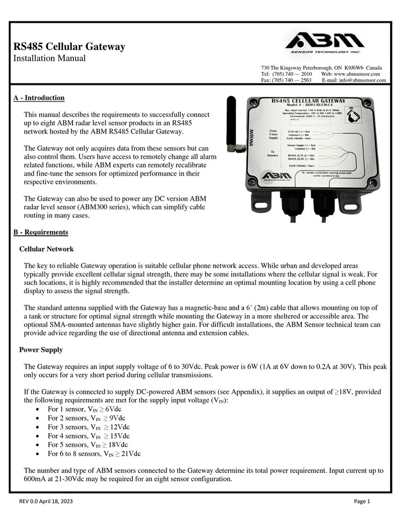 ABM ABM1-RUCM-C4 installation manual
