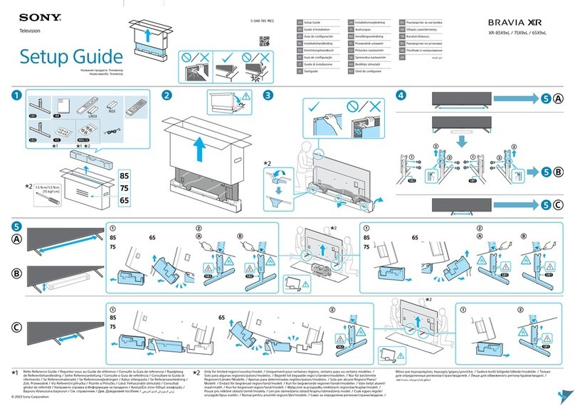 Sony BRAVIA XR-85X9xL User manual