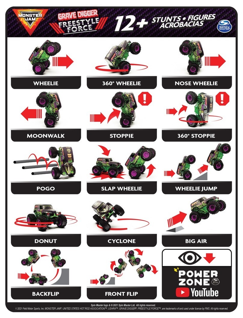 Spinmaster Monster Jam GRAVE DIGGER FREESTYLE FORCE User manual