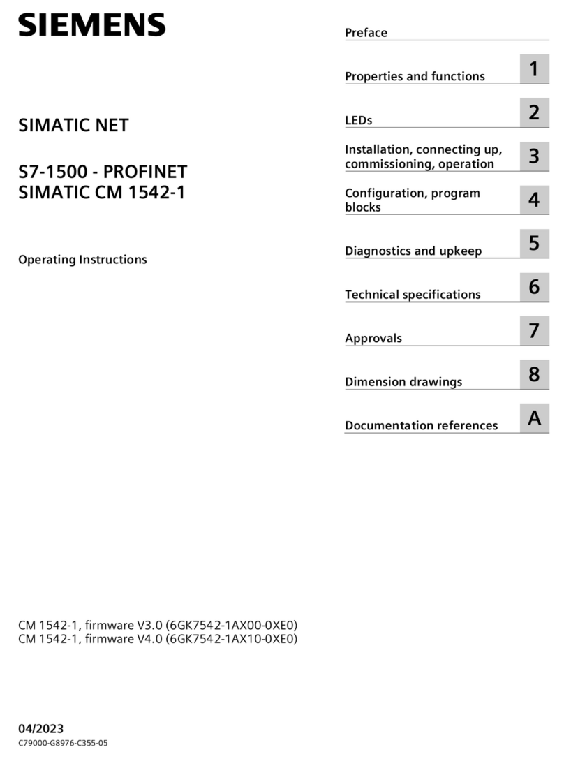 Siemens SIMATIC NET S7-1500 User manual