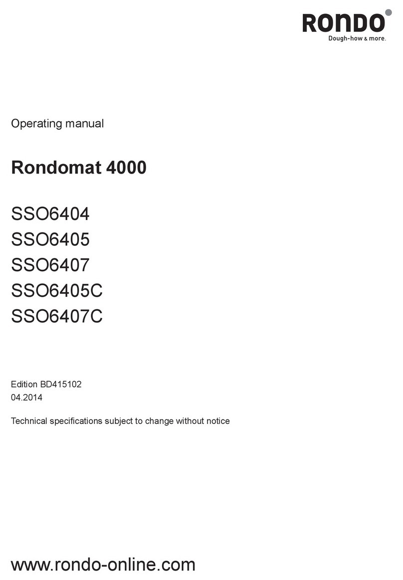 Rondo Rondomat 4000 SSO6404 operating manual