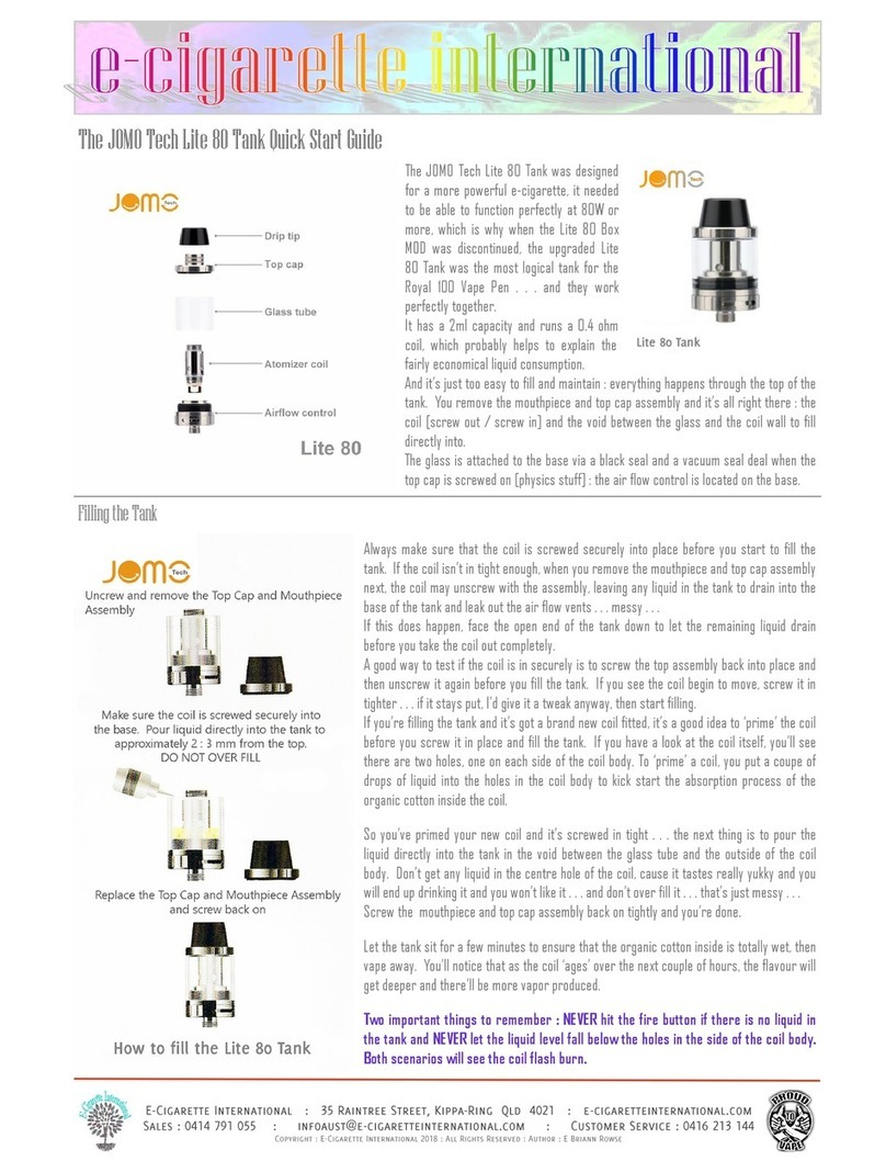 JOMO Tech Lite 80 quick start guide