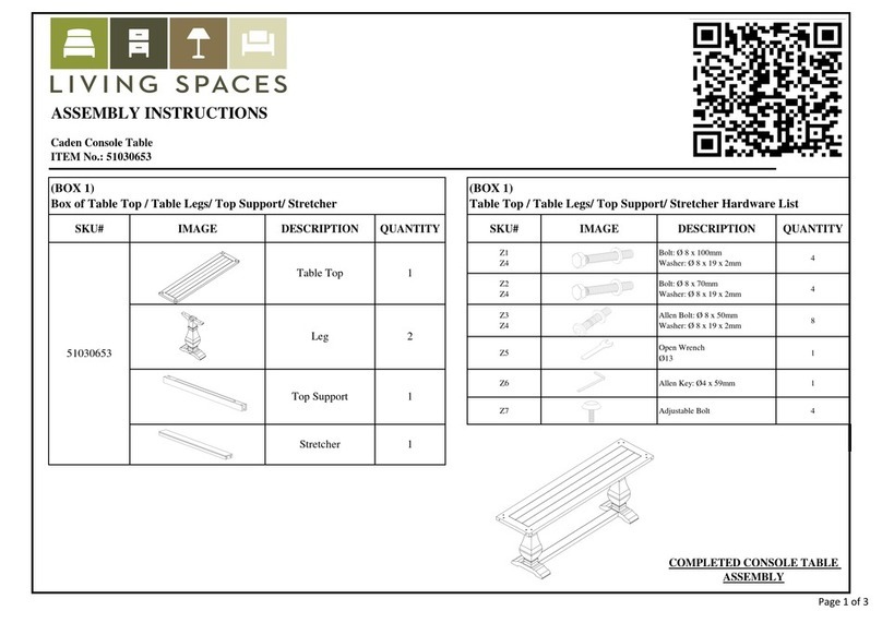 Living Spaces 51030653 User manual