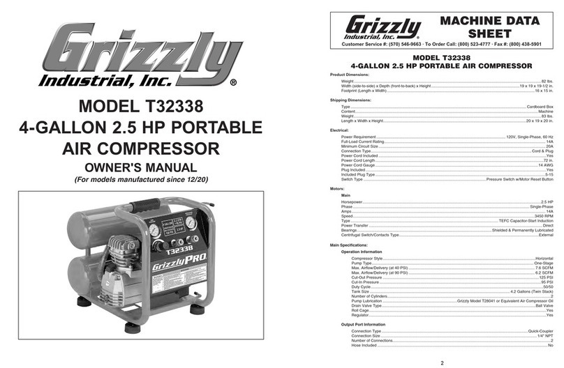 Grizzly T32338 User manual