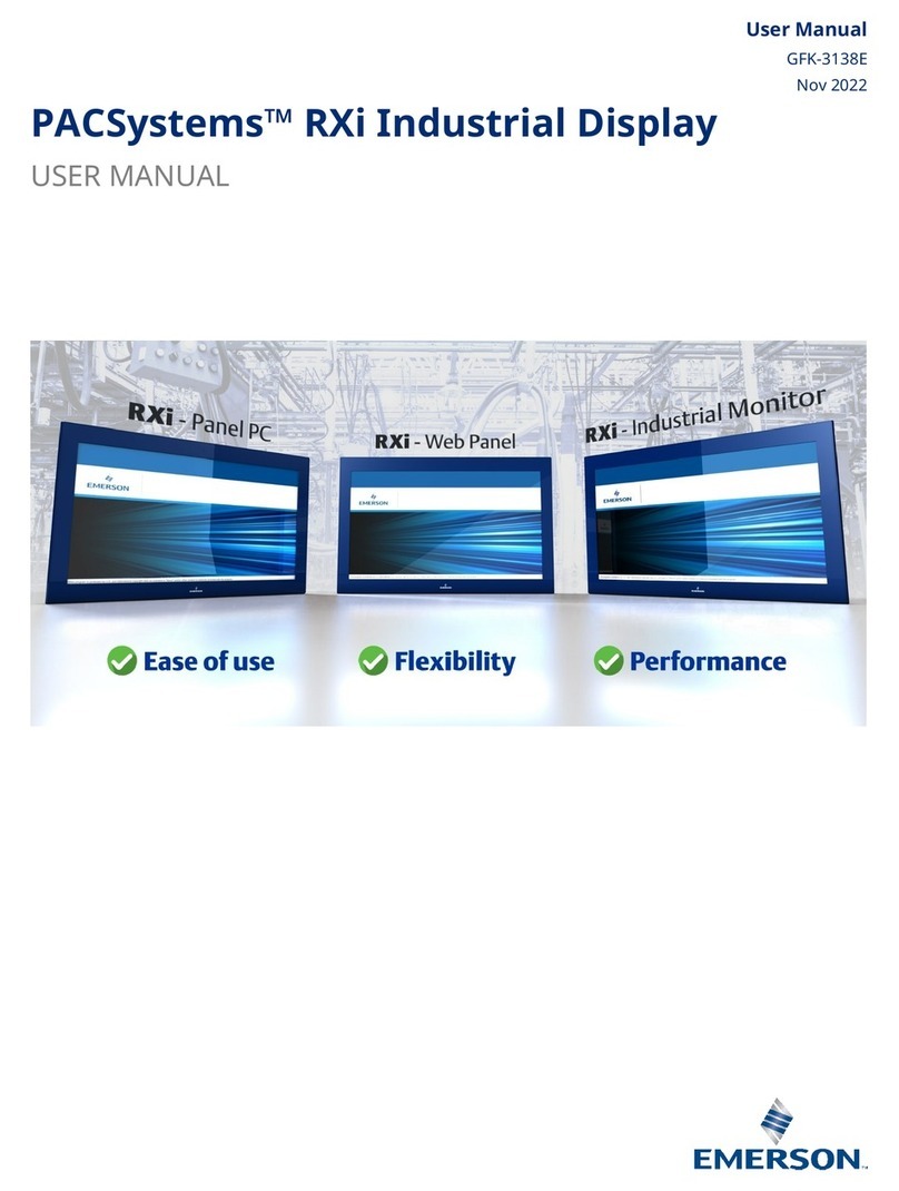 Emerson PACSystems RXi Panel PC User manual