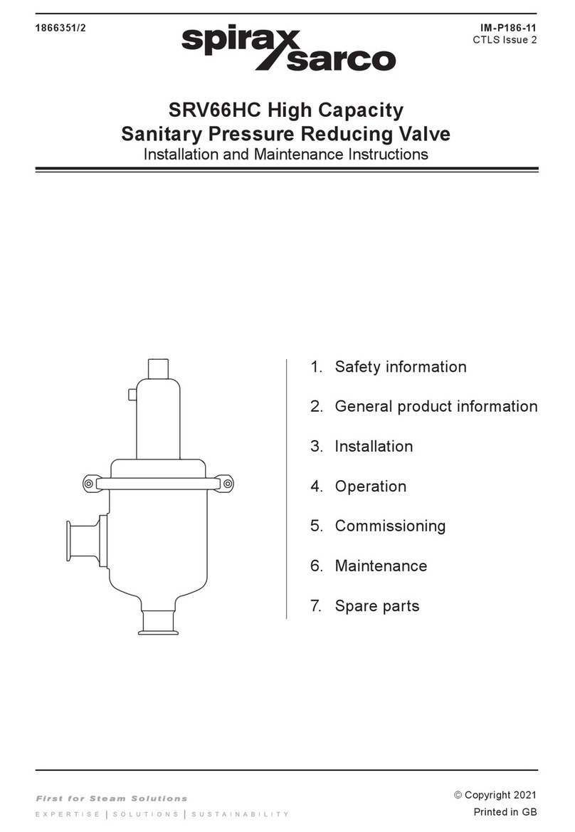 Spirax Sarco SRV66HC User manual