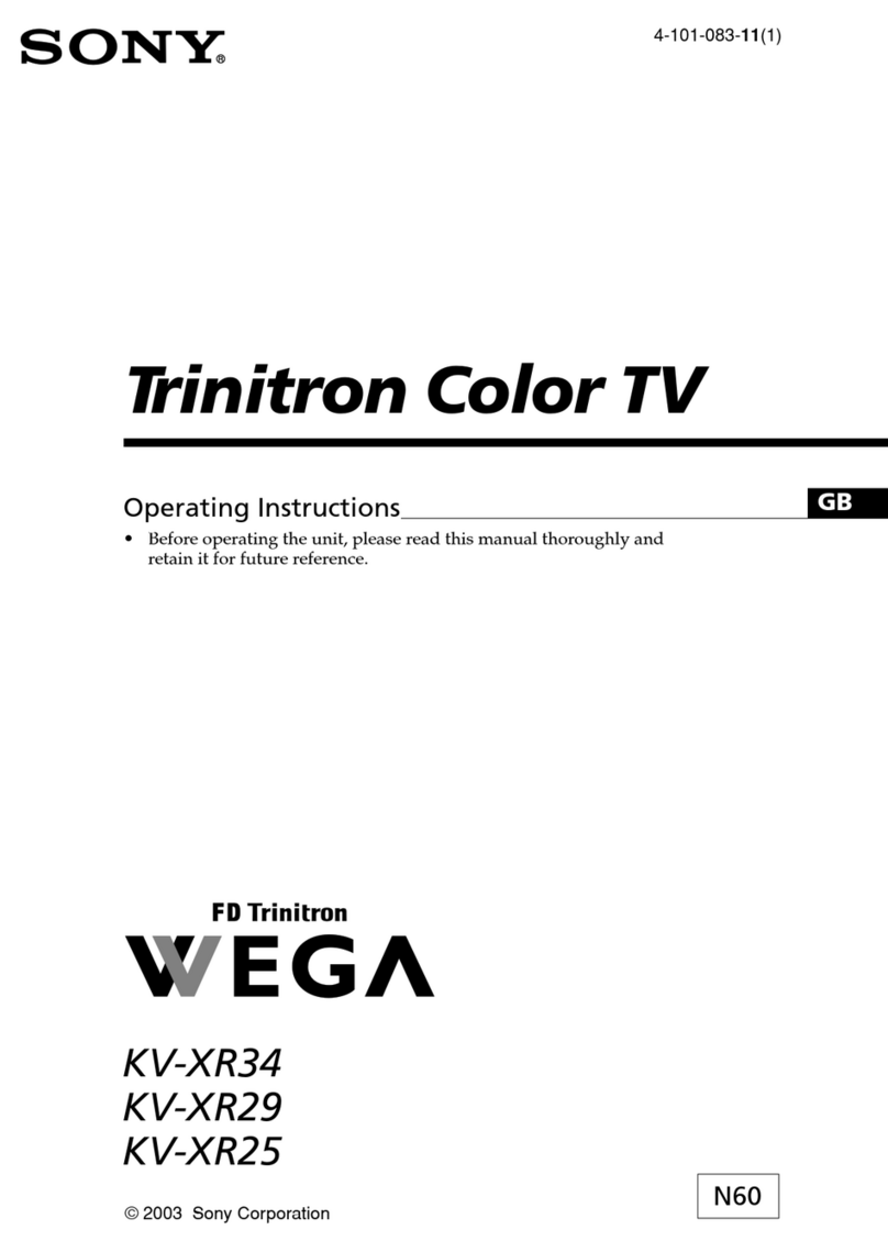 Sony WEGA KV-XR25 User manual