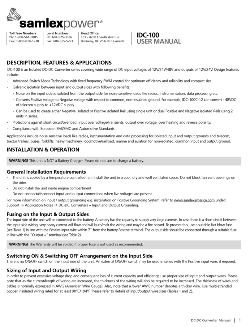 Samlexpower IDC-100C-12 user manual