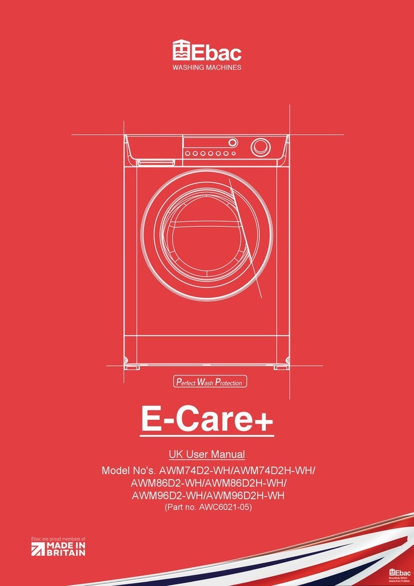 Ebac E-Care+ AWM96D2-WH user manual Ebac E-Care+ AWM96D2-WH user manual